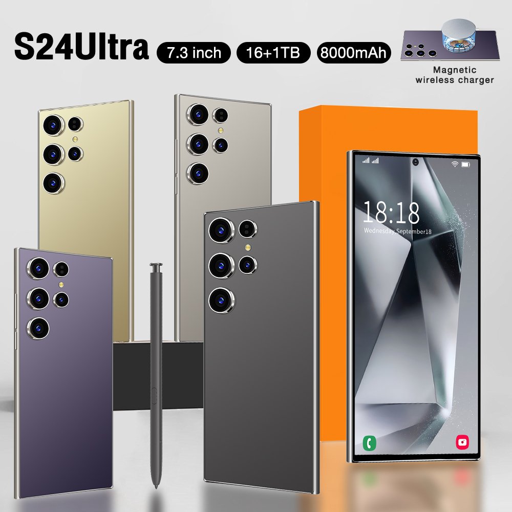 Original phones s24 ultra Smartphones For s24 ultra 16GB+16GB 3G Dual SIM Cellphone Mobile Phone s24 ultra 3G smartphone
